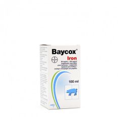 Baycox Iron 36 mg/ml + 182 mg/ml szuszpenziós injekció malacok részére A.U.V