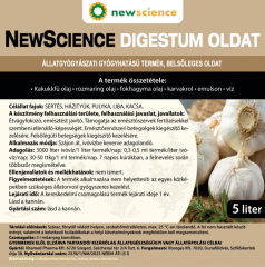 NEW SCIENCE DIGESTUM OLDAT állatgyógyászati gyógyhatású termék