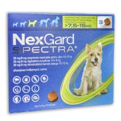 Nexgard Spectra kutya M 7,5-15 kg