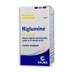 NIGLUMINE 50 mg/ml oldatos injekció szarvasmarha, sertés és ló részére A.U.V. 