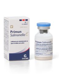 PRIMUN SALMONELLA E vakcina A.U.V. liofilizátum házityúkok számára ivóvízben történő használatra- 2000 adagos