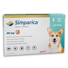 Simparica 40 mg rágótabletta 10-20 kg