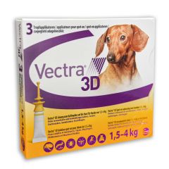 Vectra 3D rácsepegtető oldat 1,5-4 kg-os kutyáknak