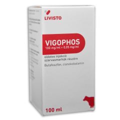 VIGOPHOS 100 mg/ml +0,05 mg/ml oldatos injekció szarvasmarhák részére